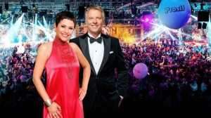 Francine Jordi und Jörg Pilawa präsentieren die “Silvestershow” im Ersten. 