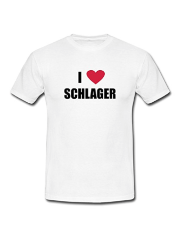 Spreadshirt “I Love Schlager” Männer T-Shirt