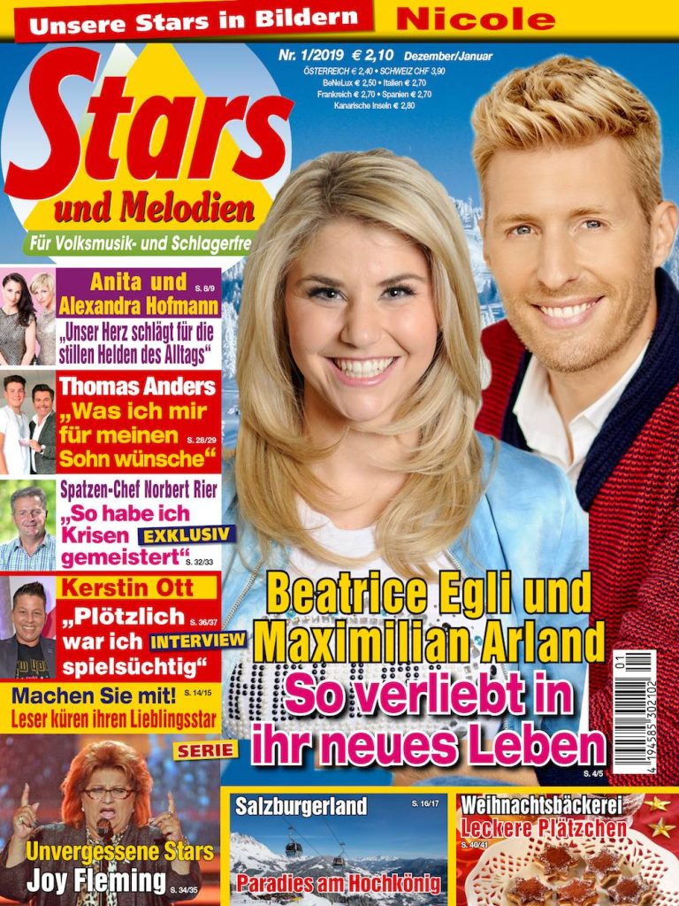 Die neue “Stars & Melodien” Nr. 1/2019 gibt es ab sofort bei jedem gut sortierten Zeitschriftenhändler.
