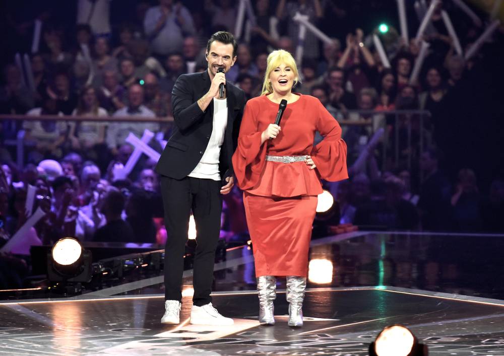 Maite Kelly im Kleid des Abends bei den “Schlagerchampions”.