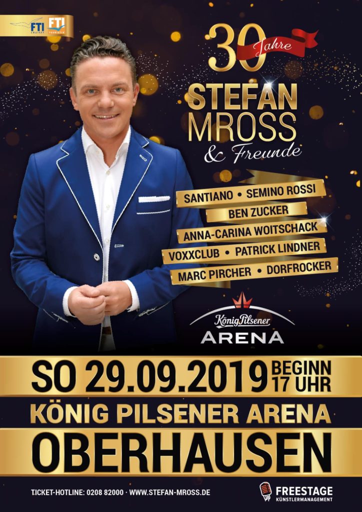 Stefan Mross feiert sein 30-jähriges Bühnenjubiläum mit einem großen Konzert.
