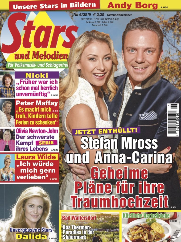 Die aktuelle Ausgabe Nr. 6/2019 von “Stars und Melodien”.