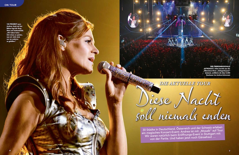 Im Sonderheft erwarten euch exklusive Bilder von Andrea Bergs aktueller “Mosaik”-Tournee.