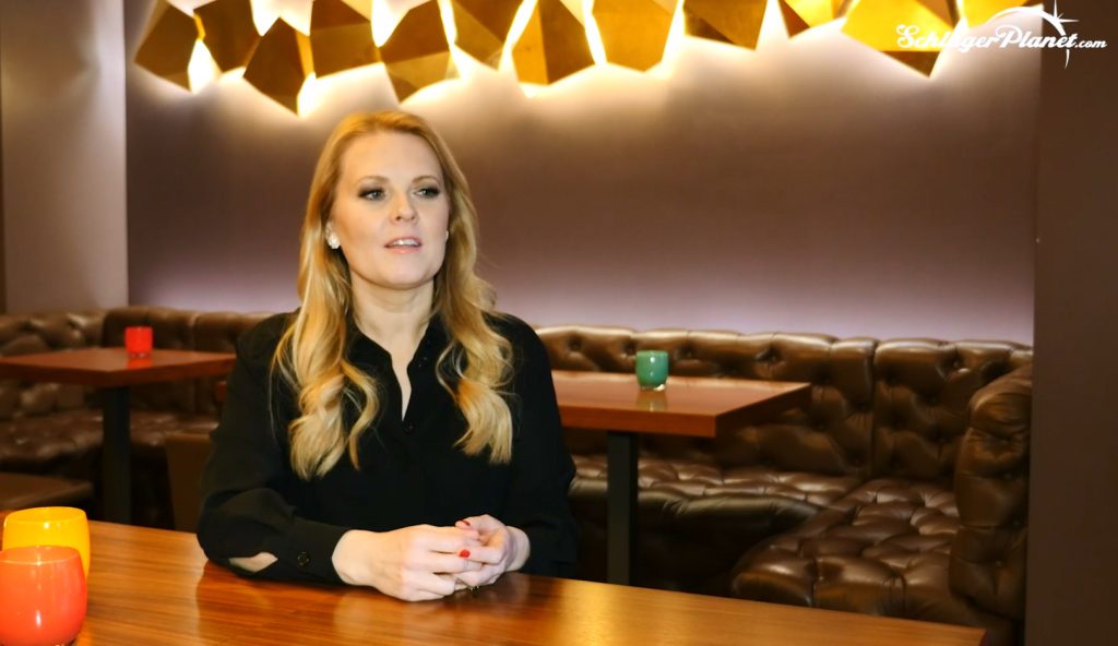 Patricia Kelly beim Interview mit SchlagerPlanet in Hamburg.