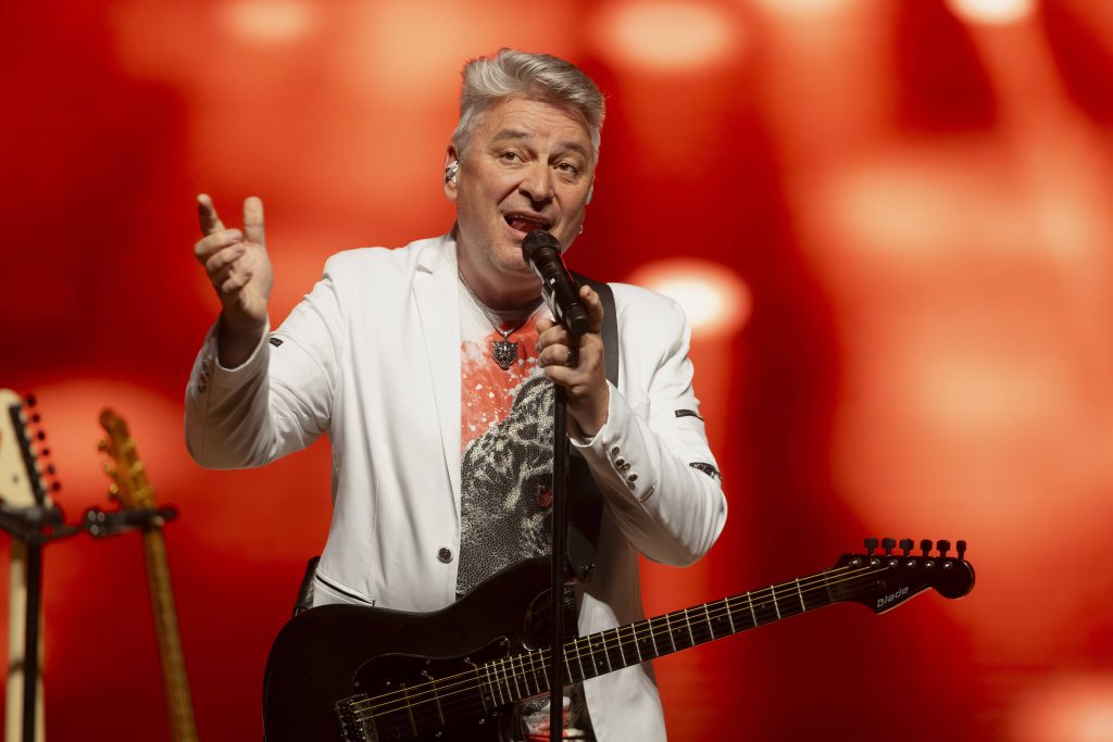 Dietmar Ganshofer während des Auftrittes der österreichischen Schlagerband Die Paldauer, 2024