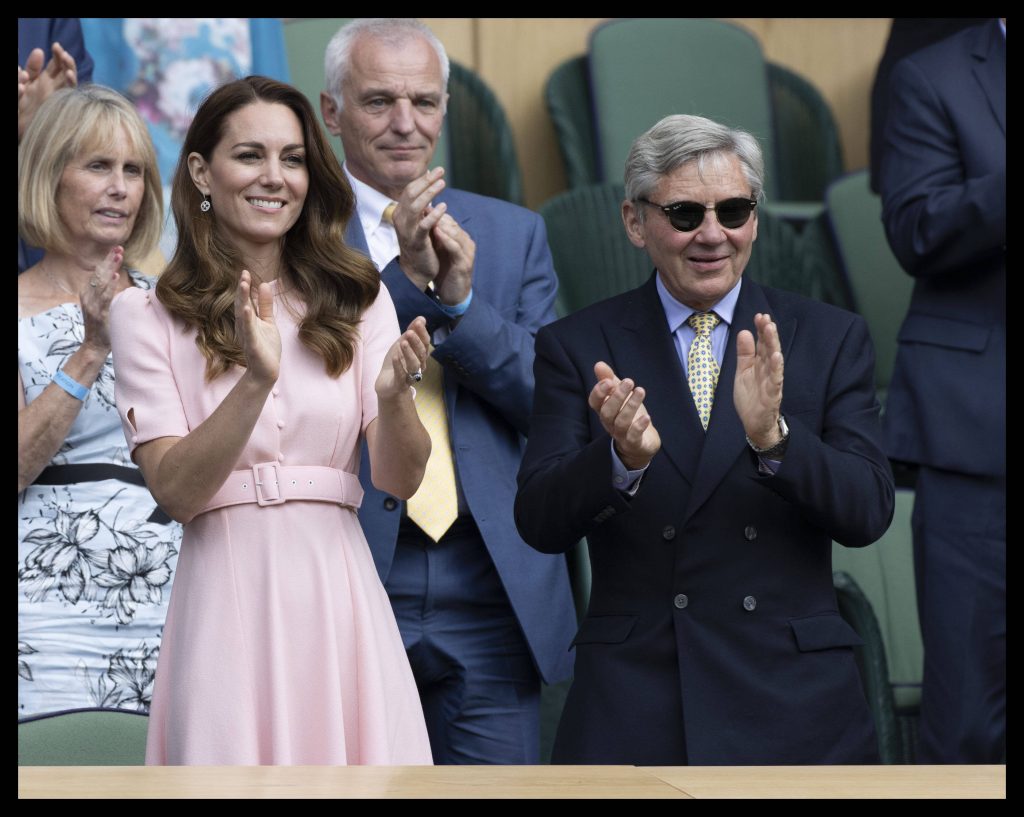 Prinzessin Kate mit ihrem Vater Michael bei Wimbledon, 2021