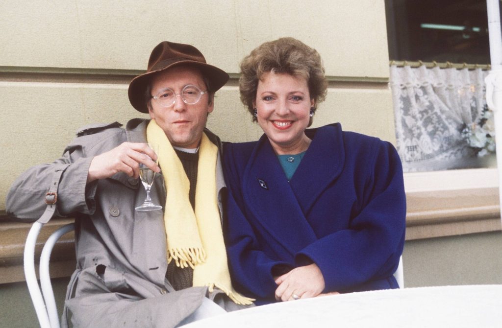 Marie-Luise Marjan mit Joachim Luger, Serie Lindenstraße 1988